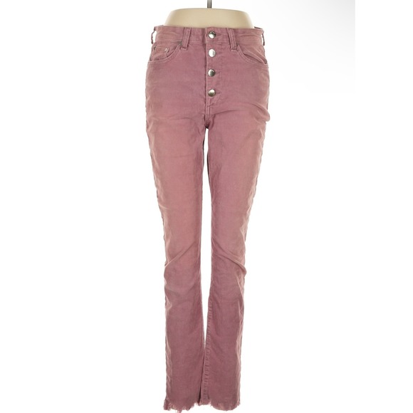 Rag & Bone Nina High-Rise Ankle Skinny‎ Corduroy Button Fly Jeans Size 27 - Picture 1 of 16